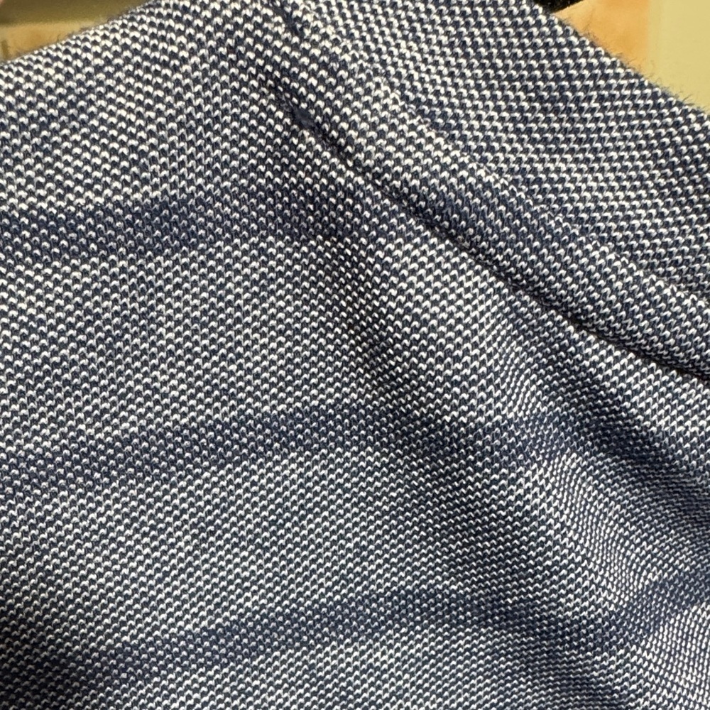 NWOT Perry Ellis Portfolio Blue Striped V-Neck Men's Short Sleeve Cotton Blend - Picture 6 of 6